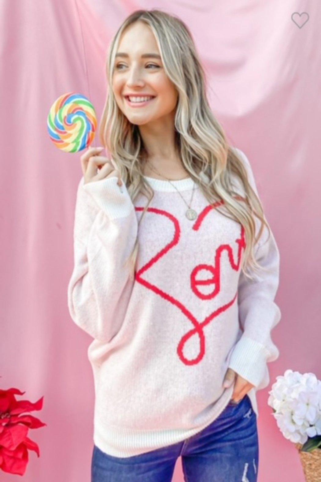 Love Valentines Sweater Product Image