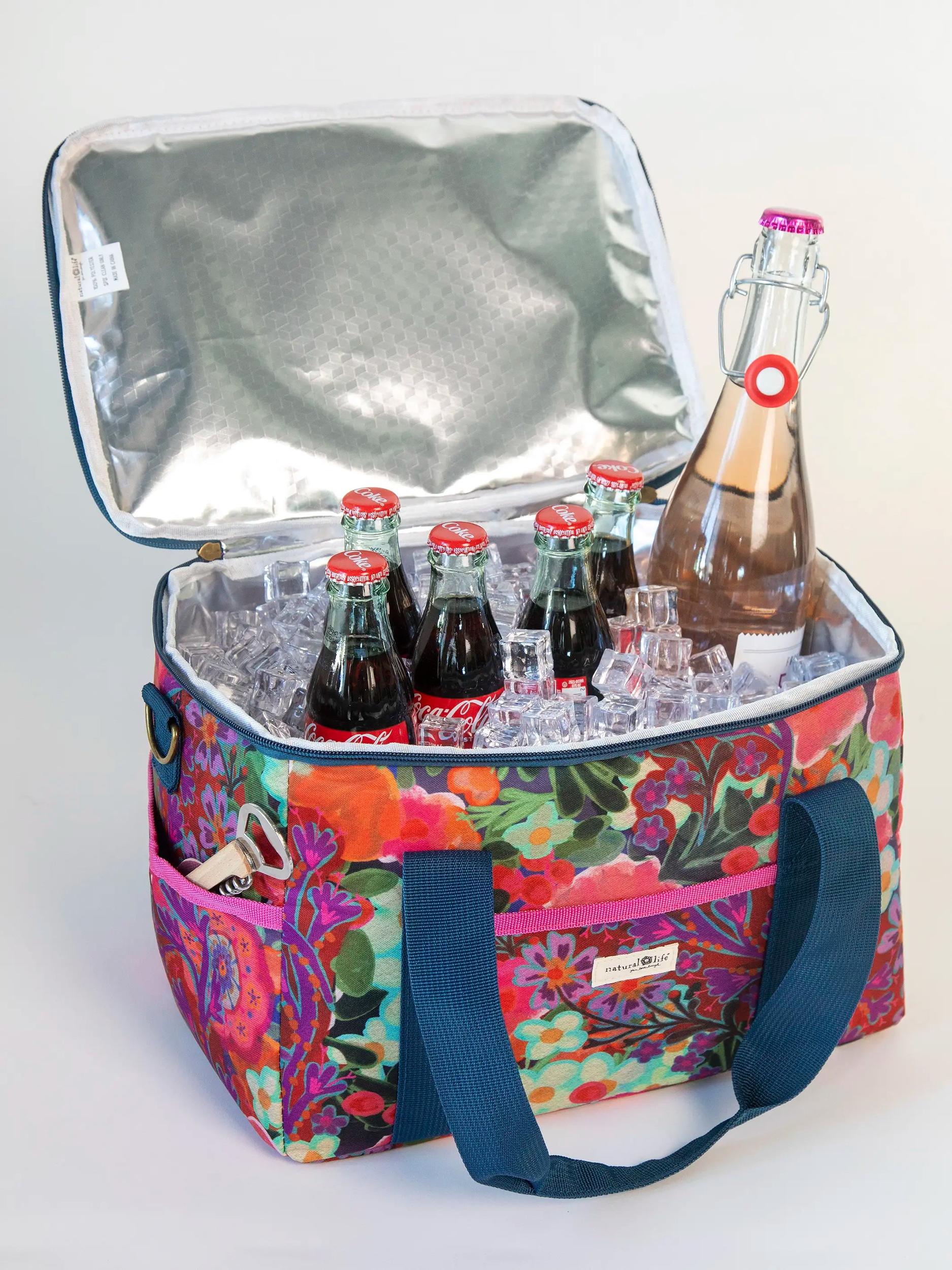 Cooler Tote - Pink Painted Garden Product Image