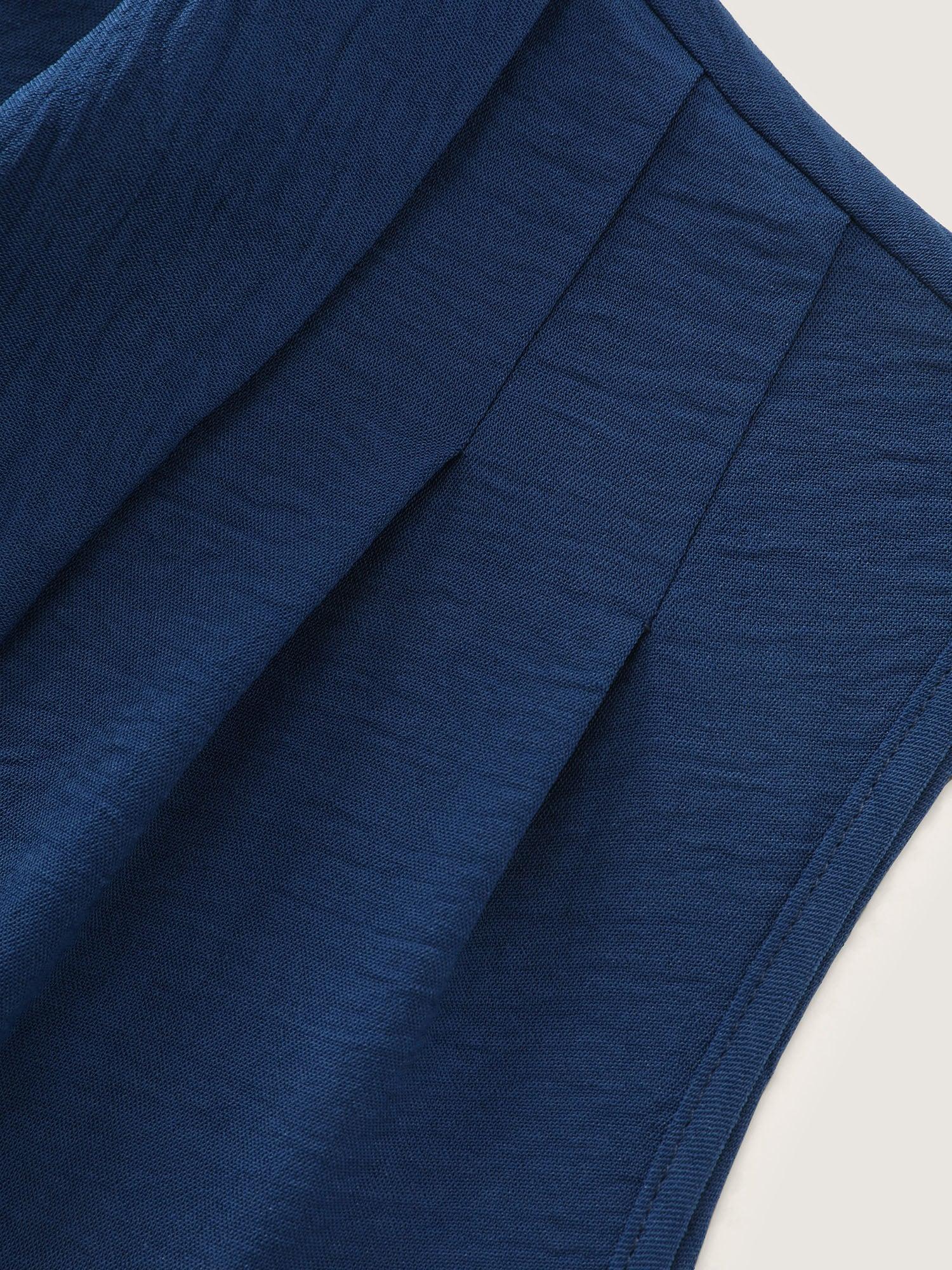 Collar Button Detail Waist Drawstring Mini Dress Female Product Image