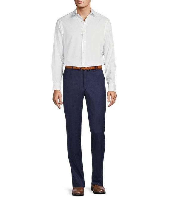 Hart Schaffner Marx New York Fit Flat Front Solid Dress Pants Product Image