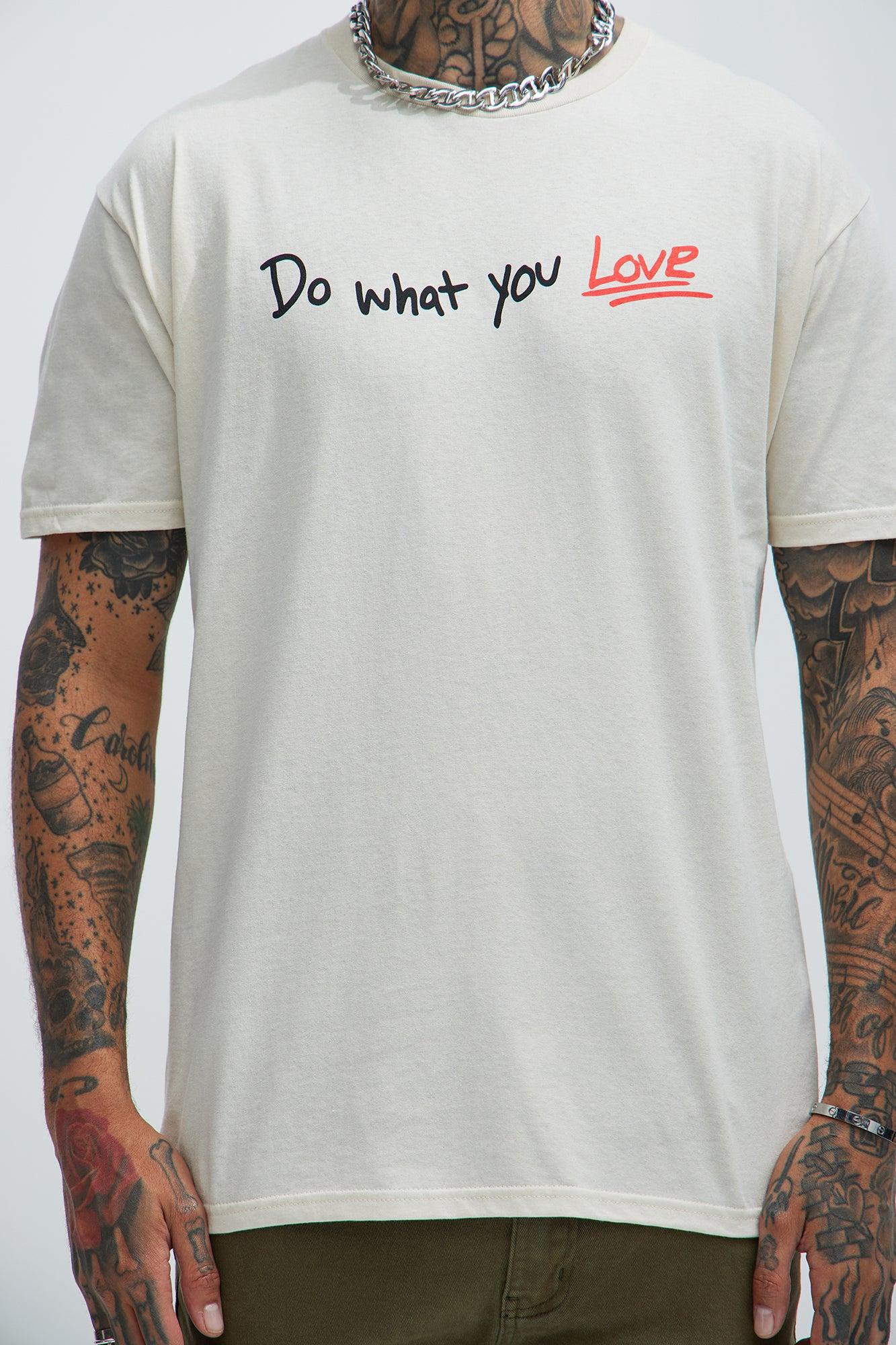 Do What You Love Short Sleeve Tee - Cream Product Image