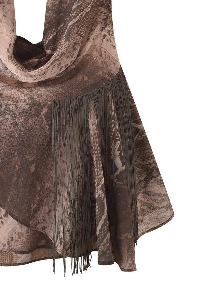 ROSANNA SLEEVELESS MINI DRESS - SNAKE Product Image