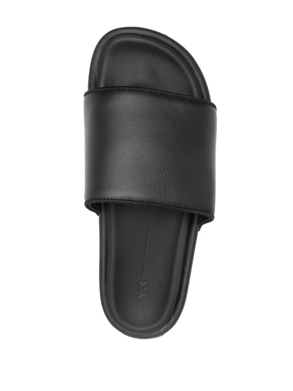 plain leather slides Product Image