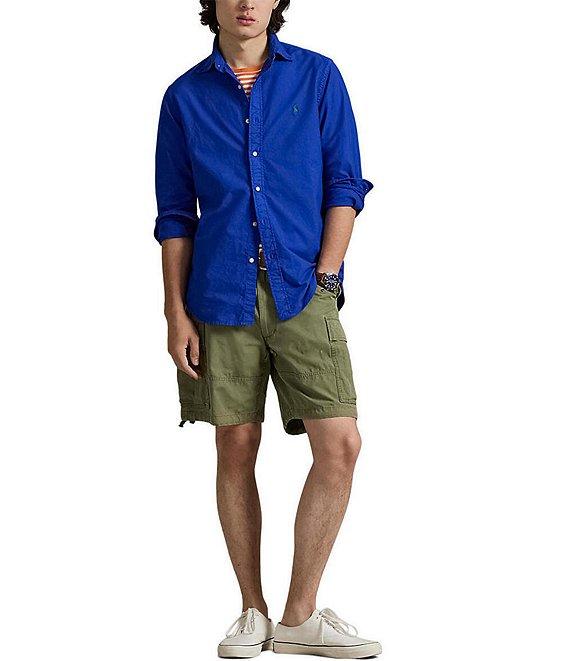 Polo Ralph Lauren Solid Garment-Dye Oxford Classic Fit Long Sleeve Woven Shirt Product Image