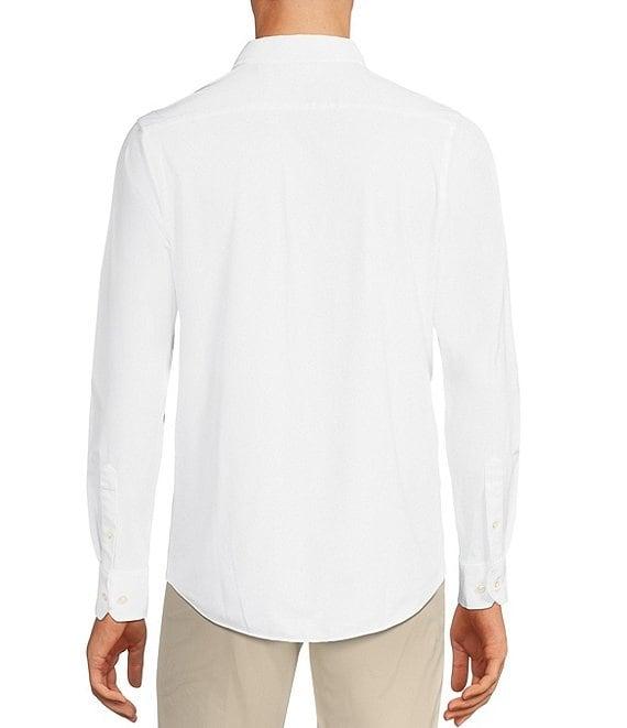 Murano Collezione Canclini Slim-Fit Solid Long-Sleeve Techno Woven Shirt Product Image