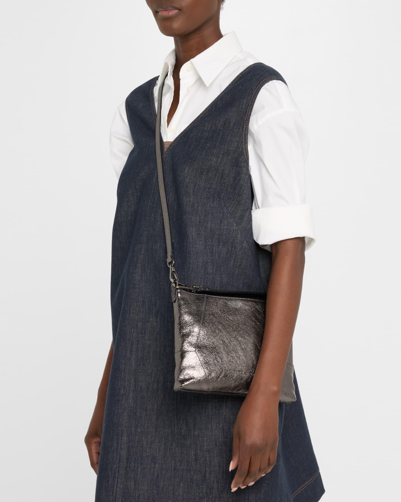 Duo Small Metallic Leather Crossbody Bag Product Image