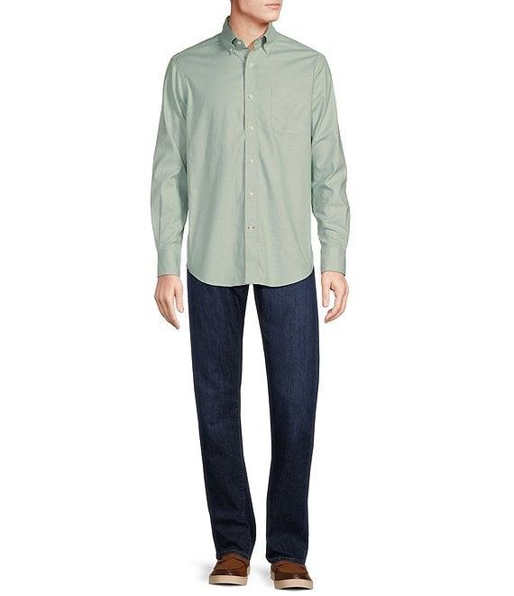 Cremieux Blue Label Solid Oxford Long Sleeve Woven Shirt Product Image