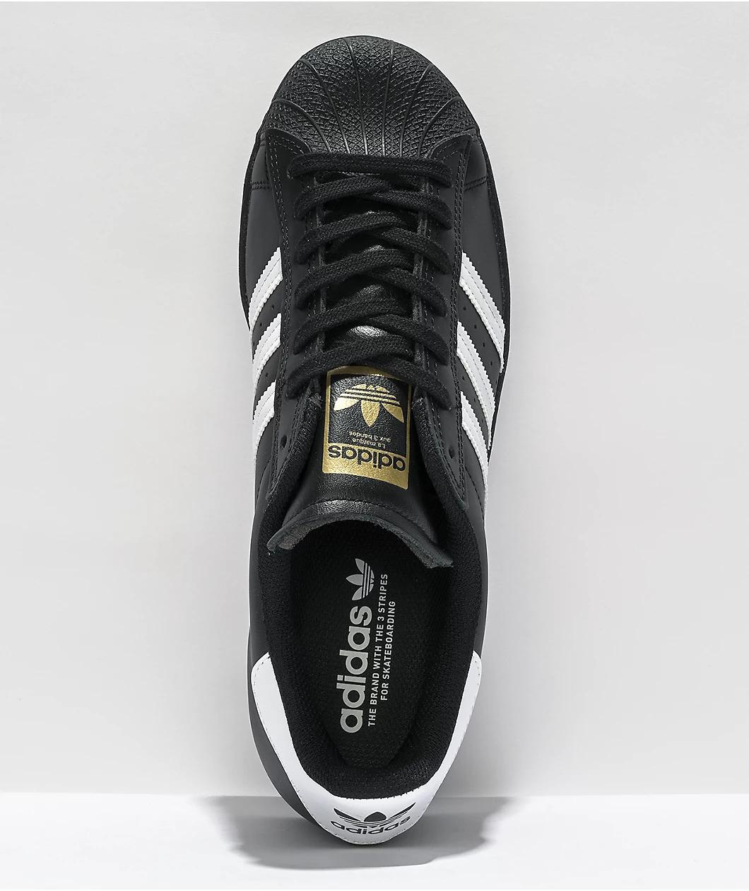 adidas Superstar ADV Black & White Shoes Product Image