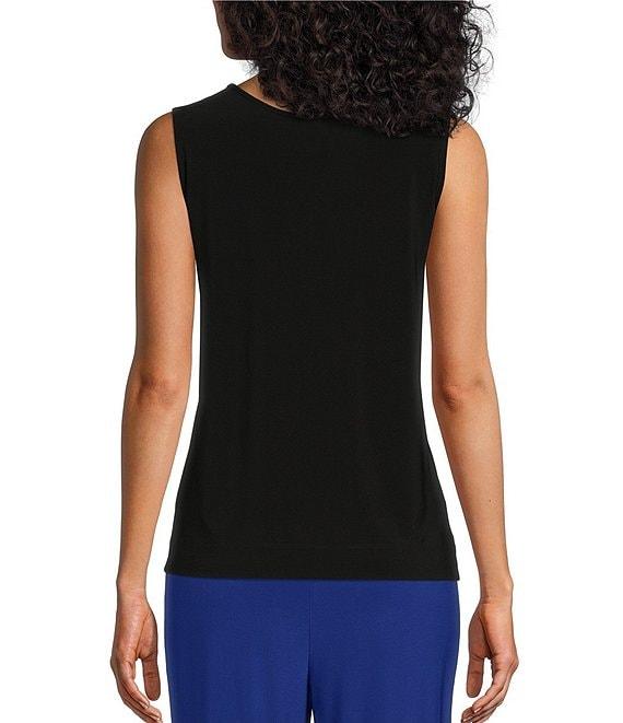 Investments Petite Size Soft Separates Reversible Crew to Scoop Neck Sleeveless Top Product Image