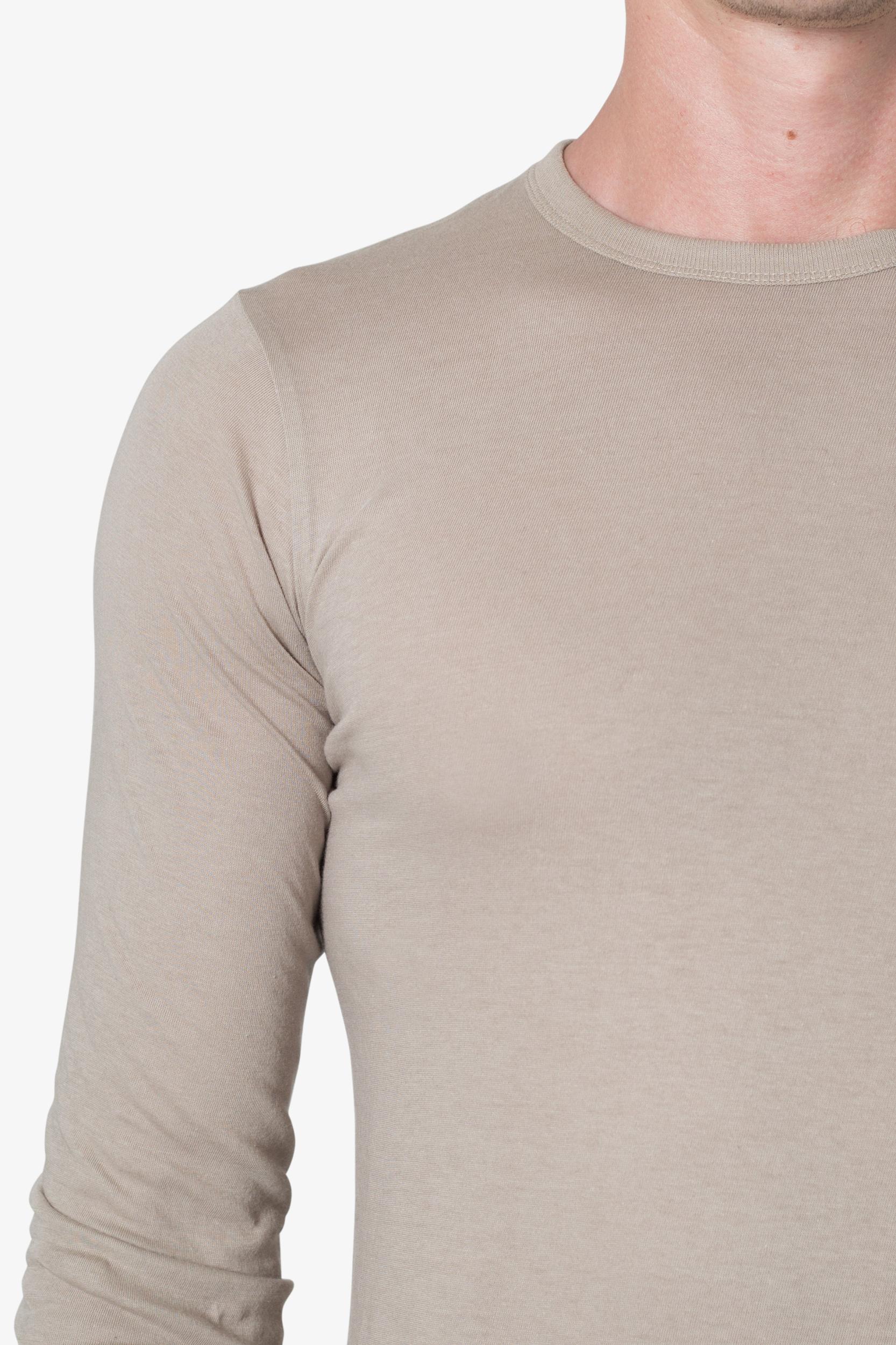 Sheer Knit Jersey L/S Tee - Bone Product Image