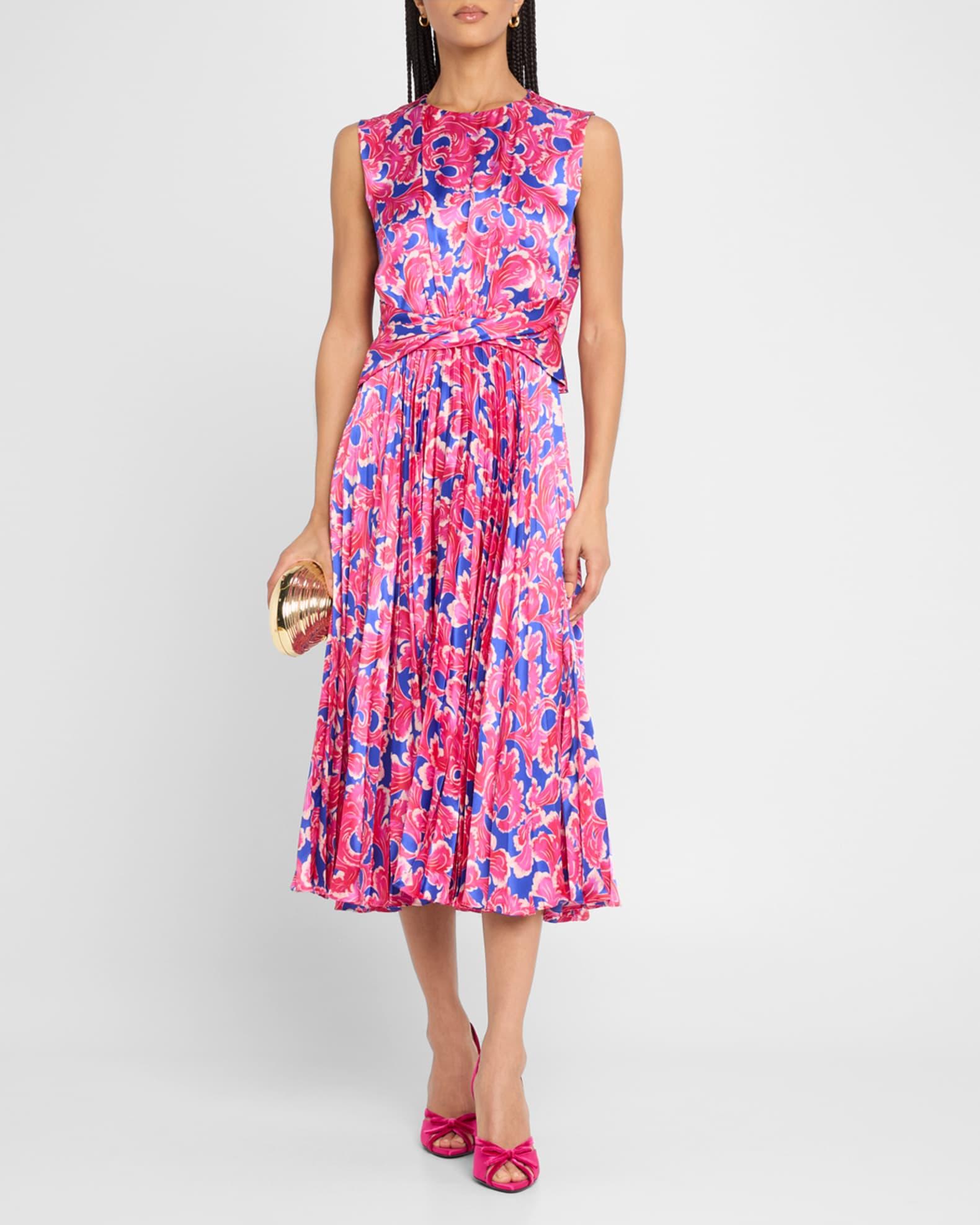 Gwen Silk Midi Dress Product Image