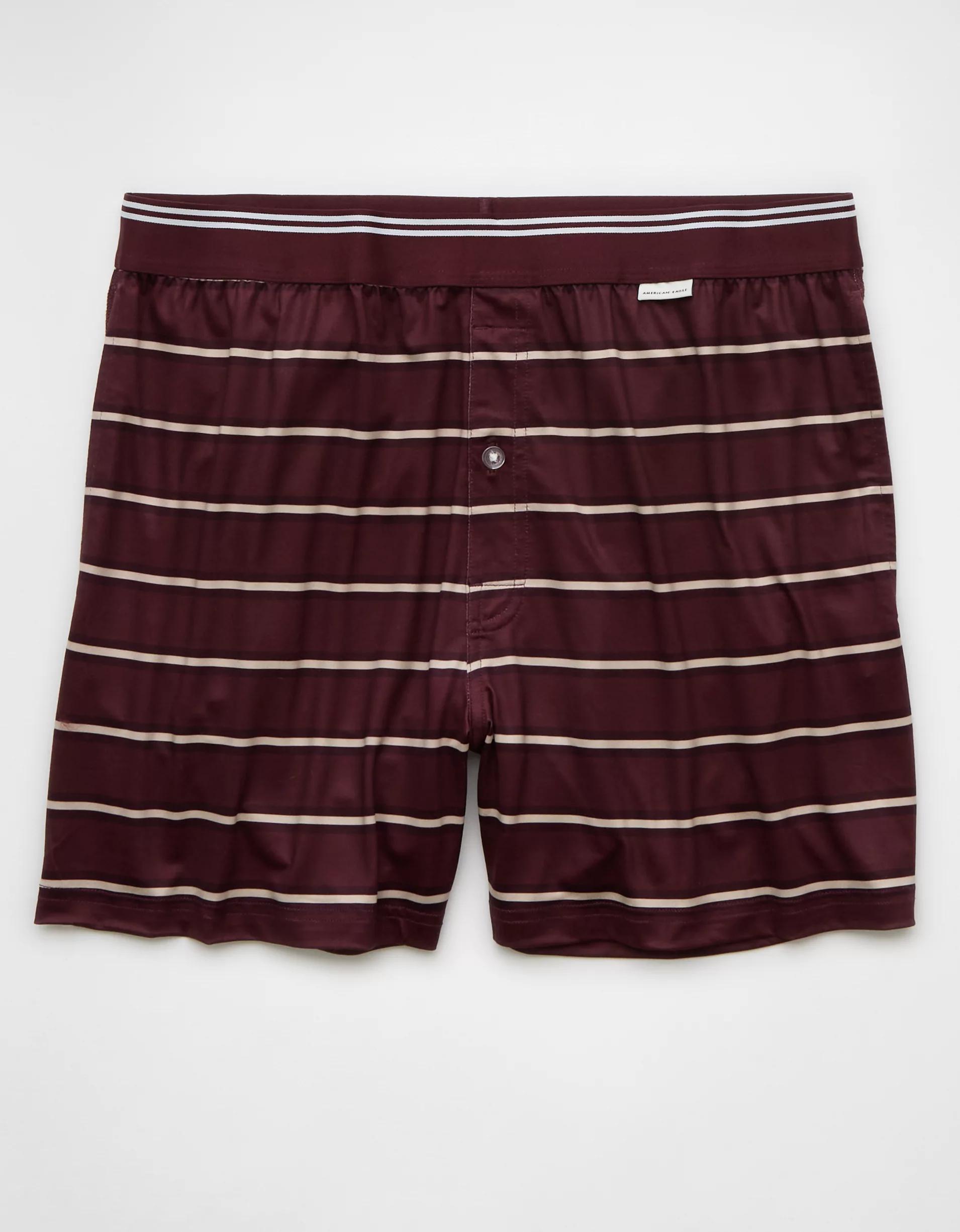 AEO Men's Striped Ultra Soft Pocket Boxer Short Product Image