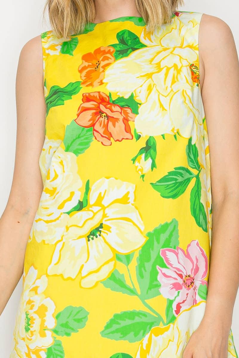 Sunny Lemon Mini Shift Dress Product Image