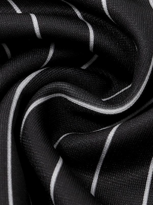 Pinstripe Lace Splice Cami Top & Mini Skirt Set Product Image