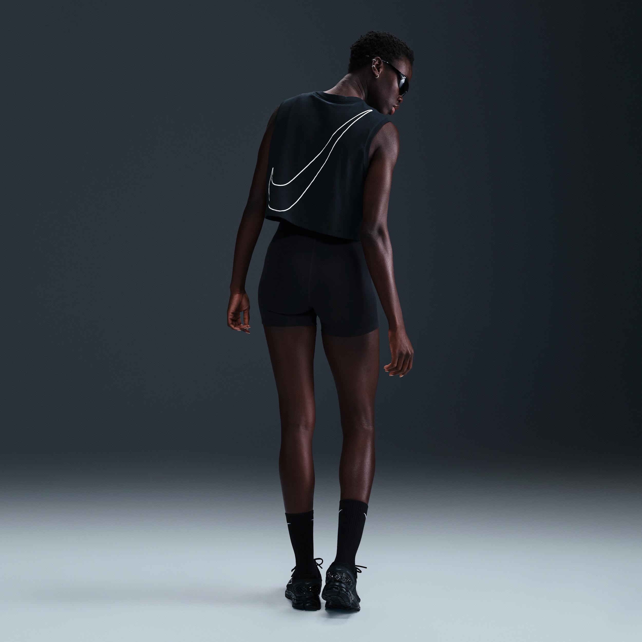 Women's Nike Sportswear Club Sleeveless Cropped Graphic T-Shirt Product Image