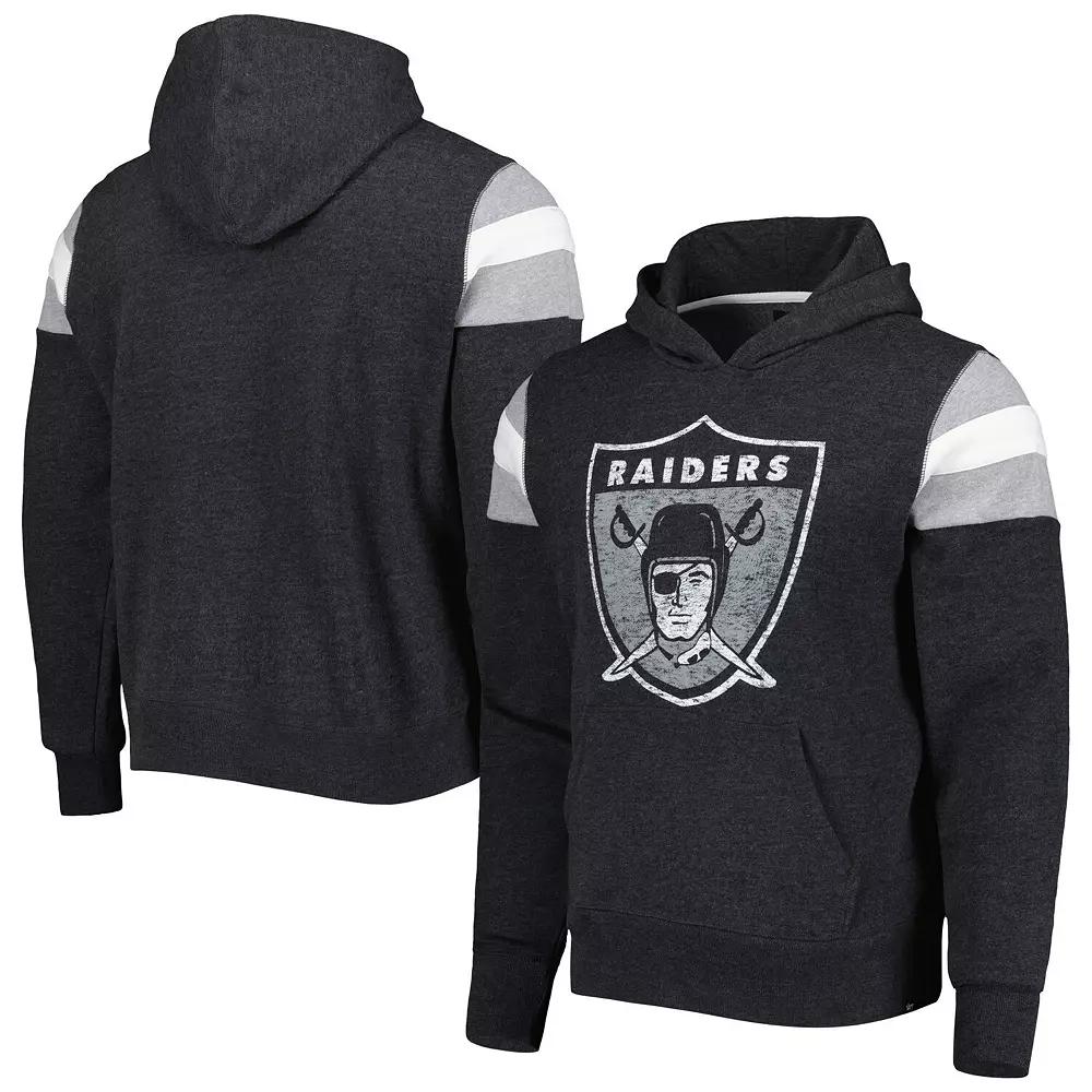 Men's '47 Black Las Vegas Raiders Legacy Premier Nico Pullover Hoodie, Size: Large, Lvr Black Product Image
