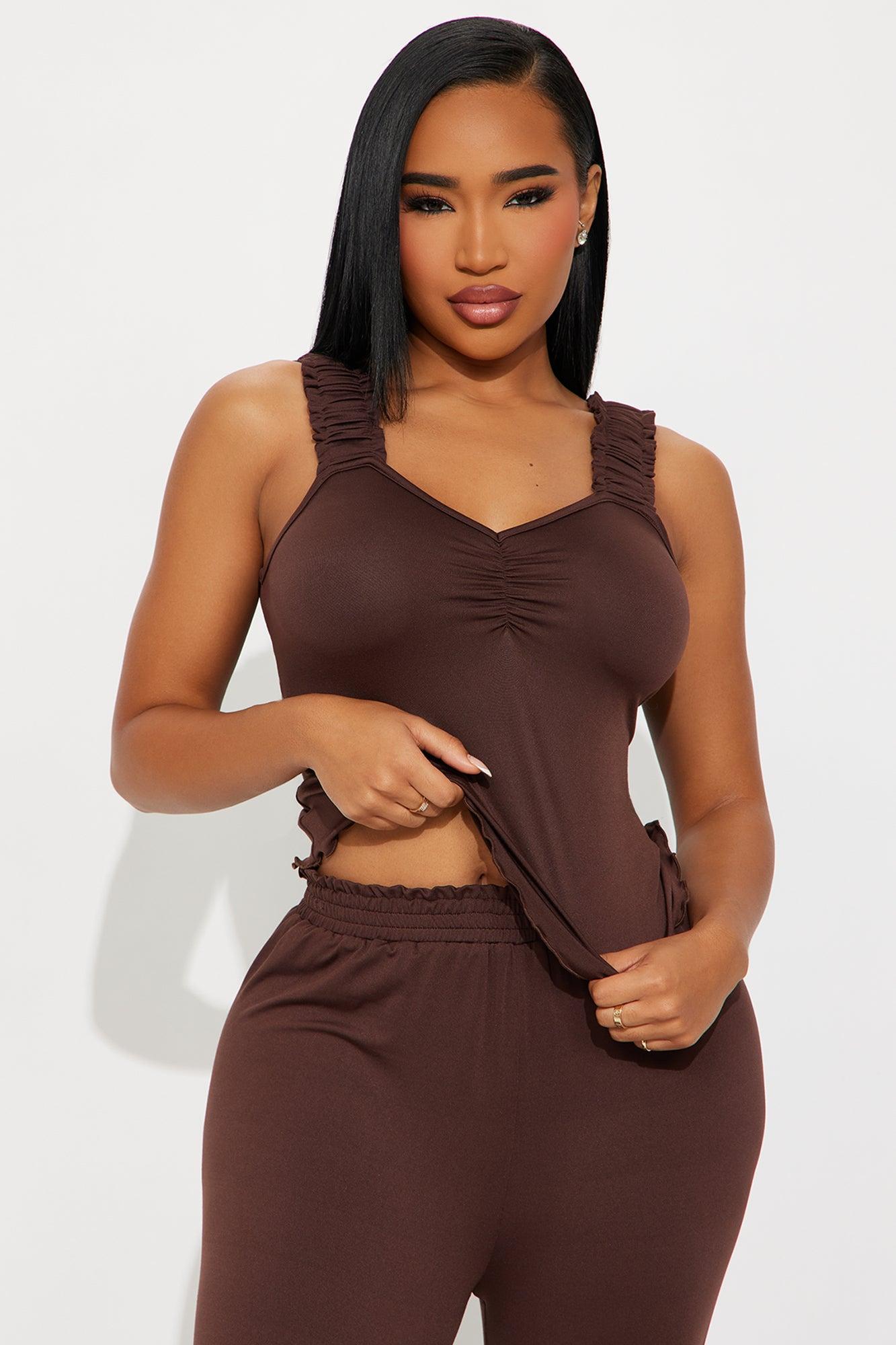 All A Dream PJ Pant Set - Chocolate Female Product Image