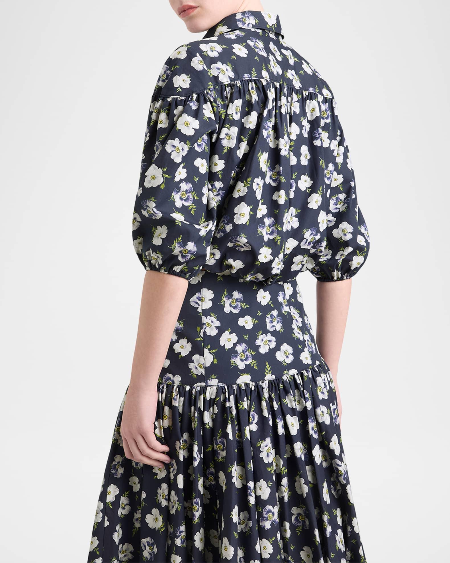 Elysa Tossed Poppies Crop Top Product Image