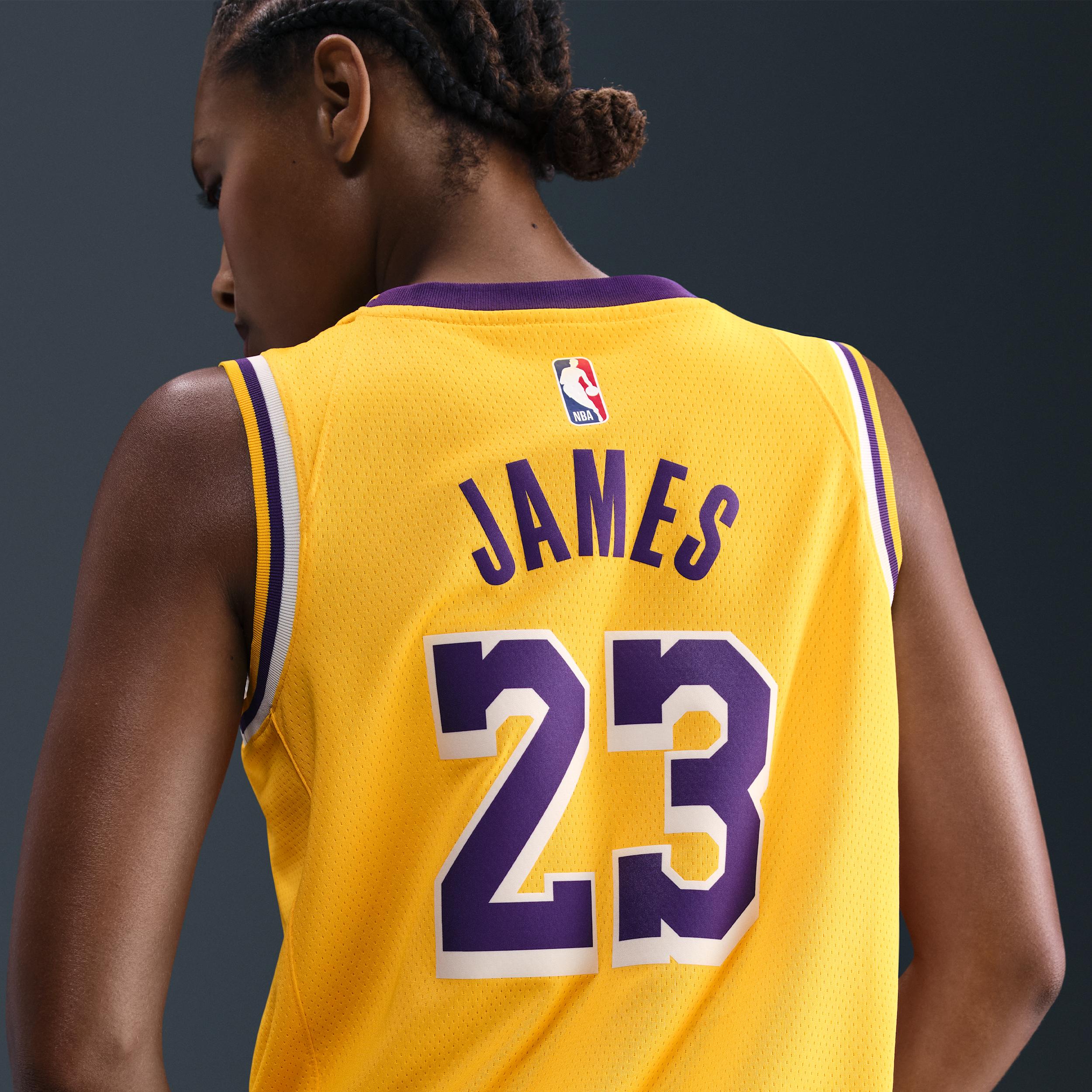 Los Angeles Lakers Icon Edition Nike Mens Dri-FIT NBA Swingman Jersey | DN2009-733 Product Image