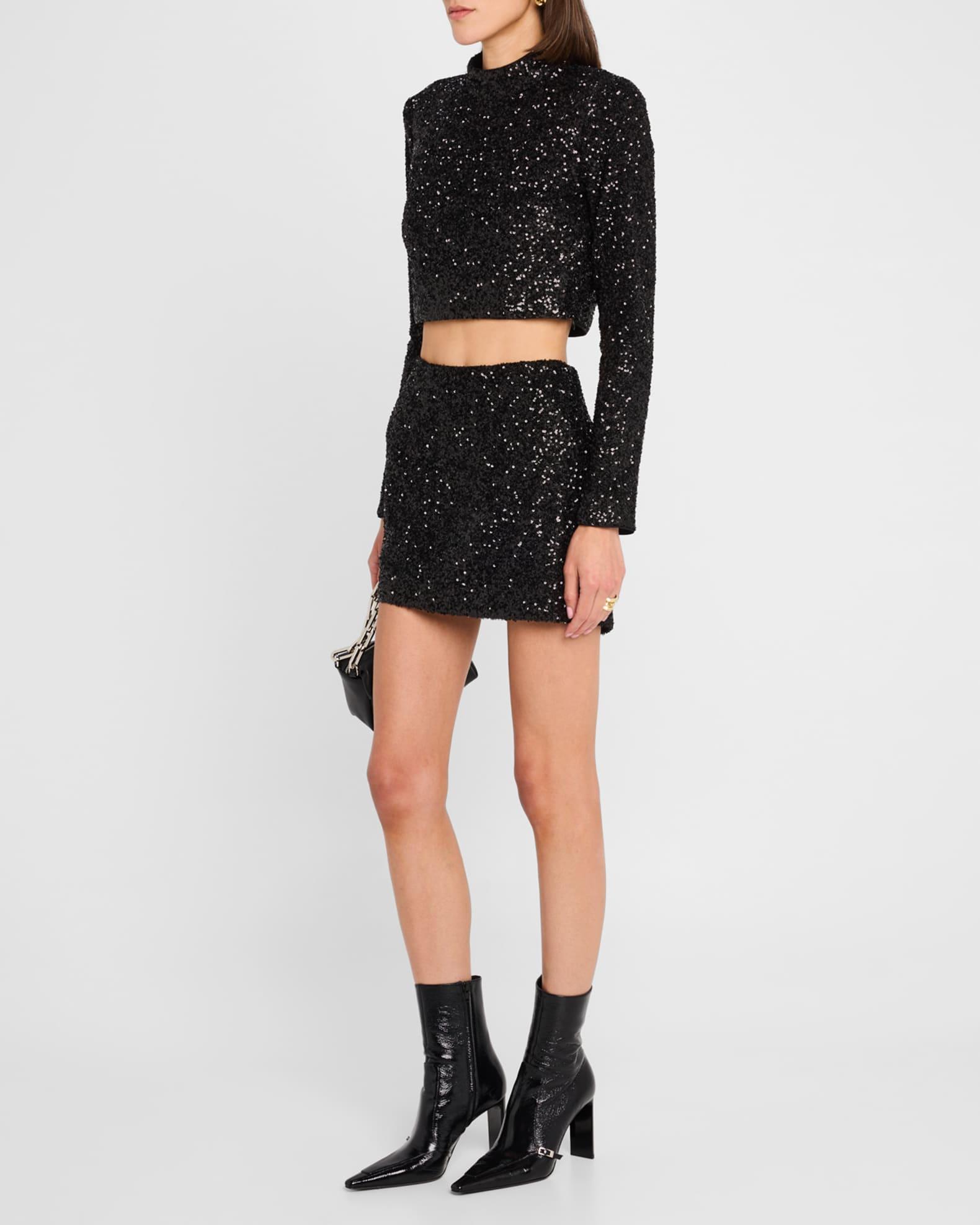 Sequined Mini Skirt Product Image