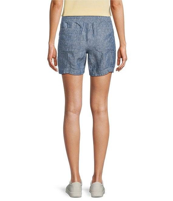 L.L.Bean Linen Mid-Rise Elastic Waistband Shorts Product Image