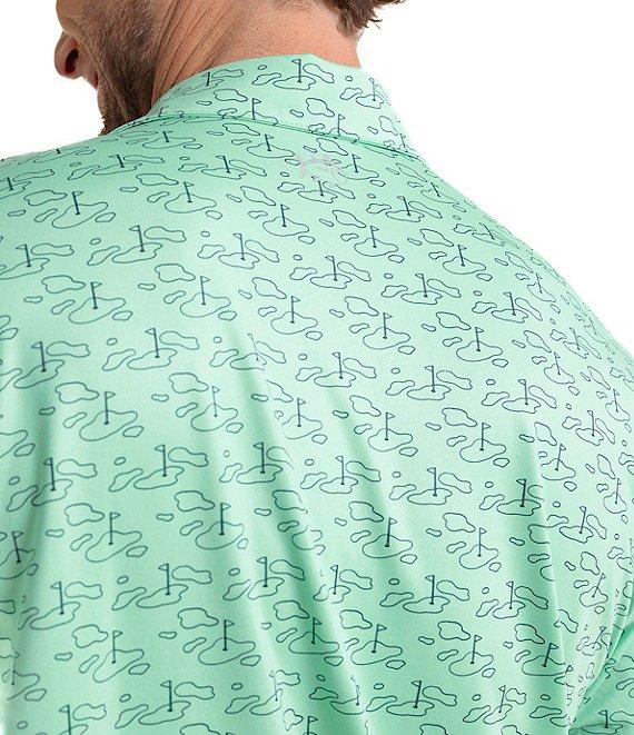 Southern Tide Driver Who's Your Caddy Printed Short Sleeve Polo Shirt Product Image