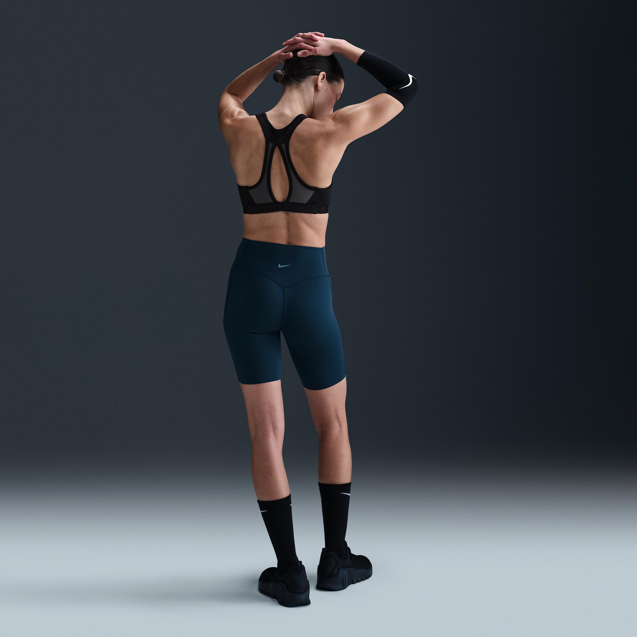 Nike Women's Universa Medium-Support High-Waisted 8" Biker Shorts with Pockets Product Image