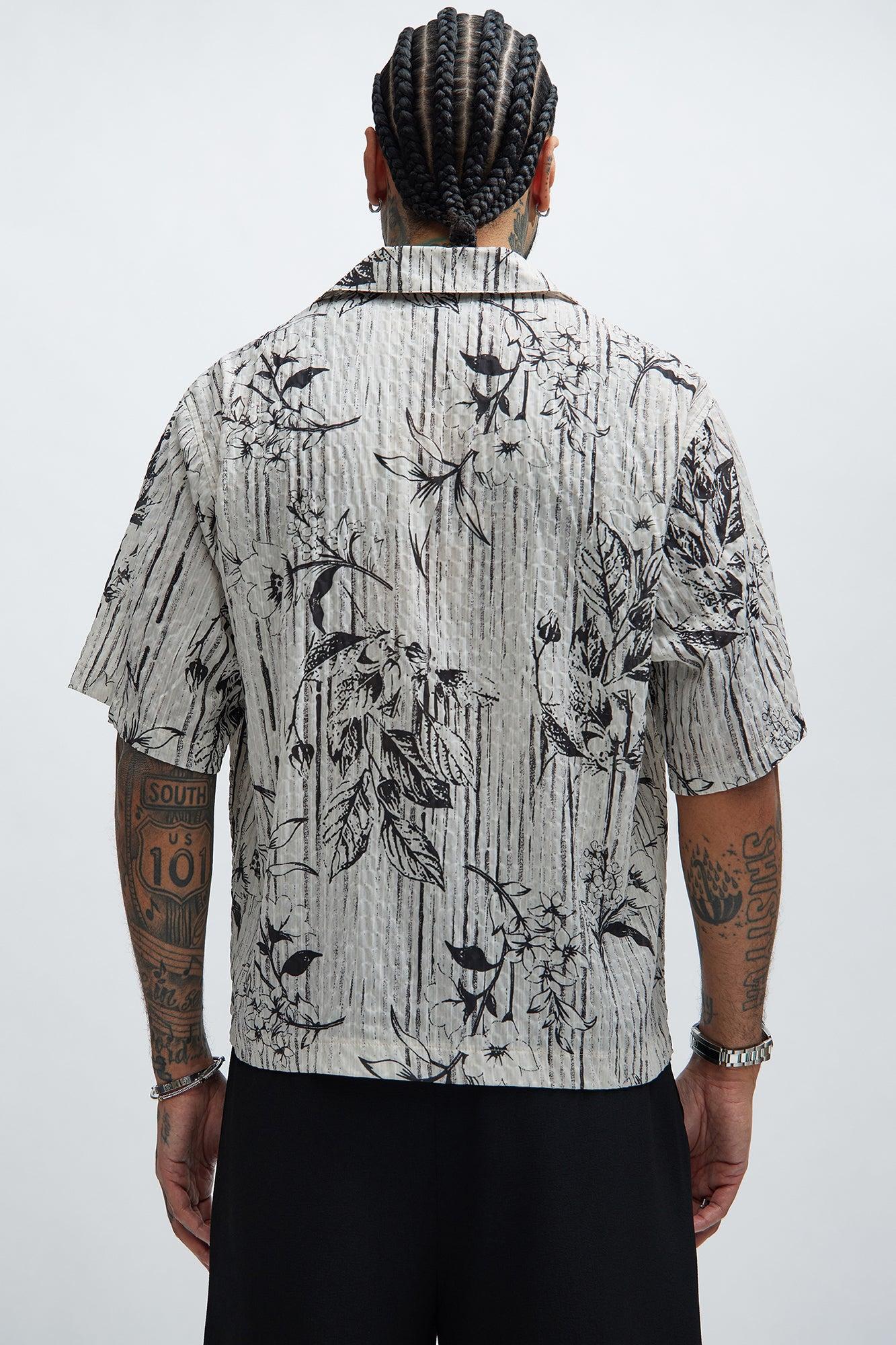 Depok Textured Shirt - Cream/combo Product Image