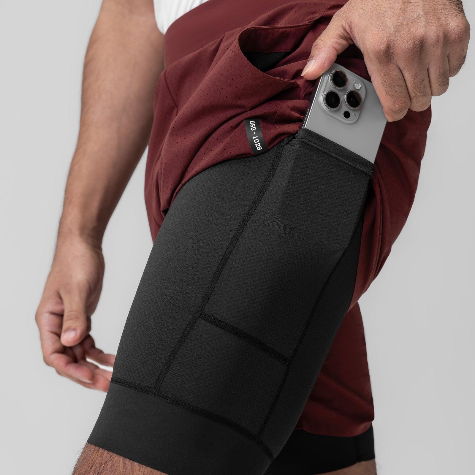 1028. Aerotex™ Bonded 7" Liner Short - Crimson Male Product Image