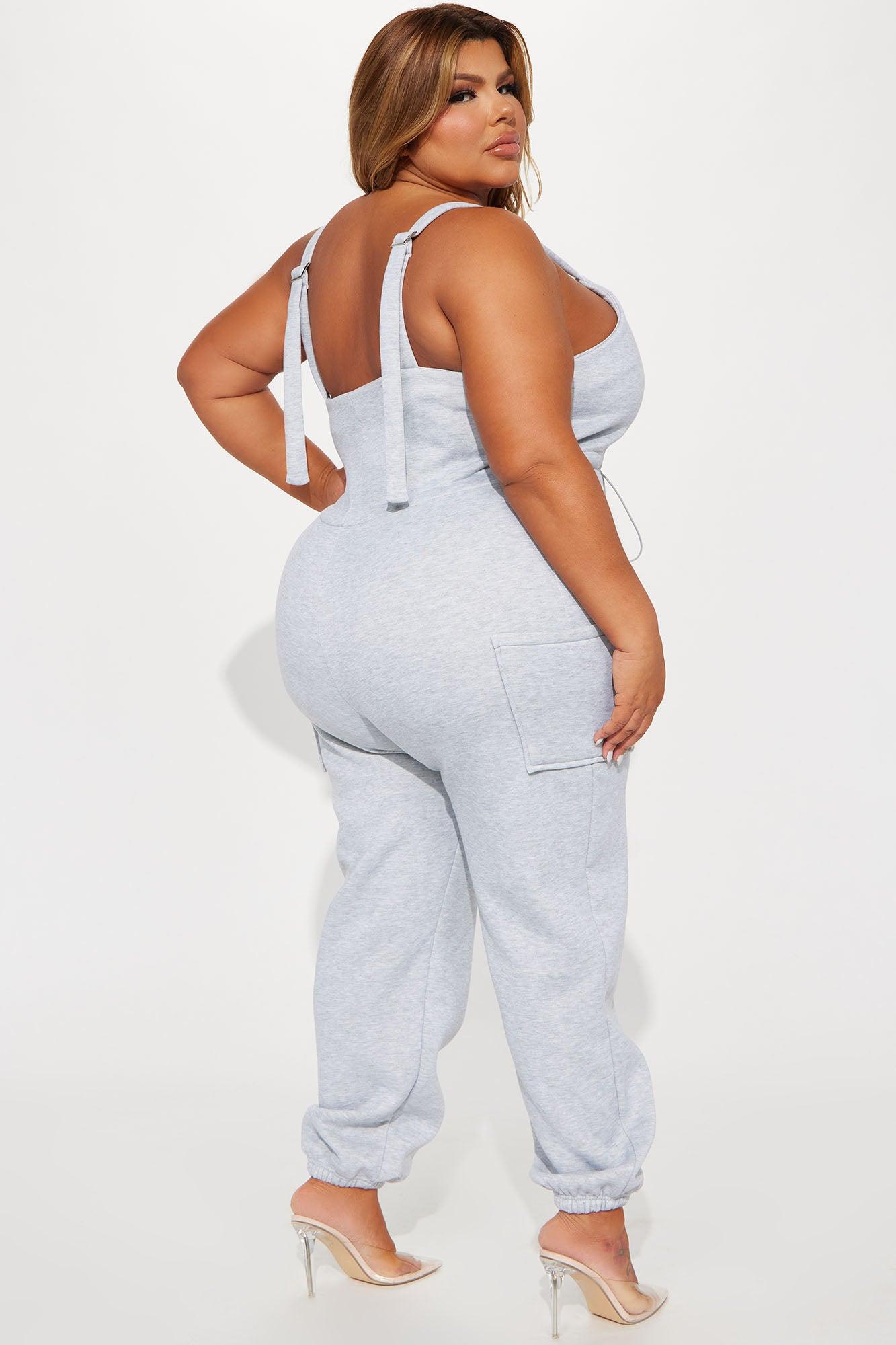 Felicia Cozy Jumpsuit - Heather Grey Product Image