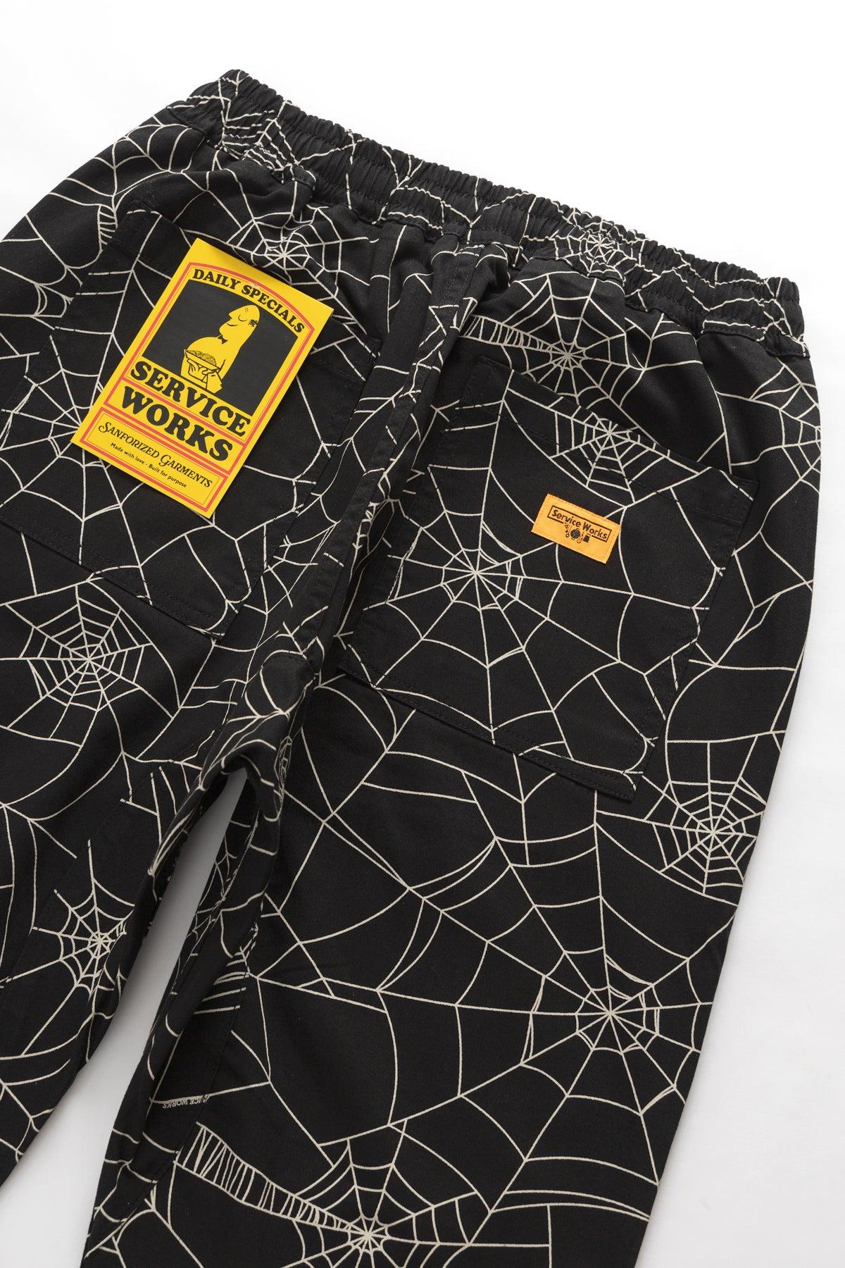 Service Works - Patterned Chef Pants - Black Web Product Image