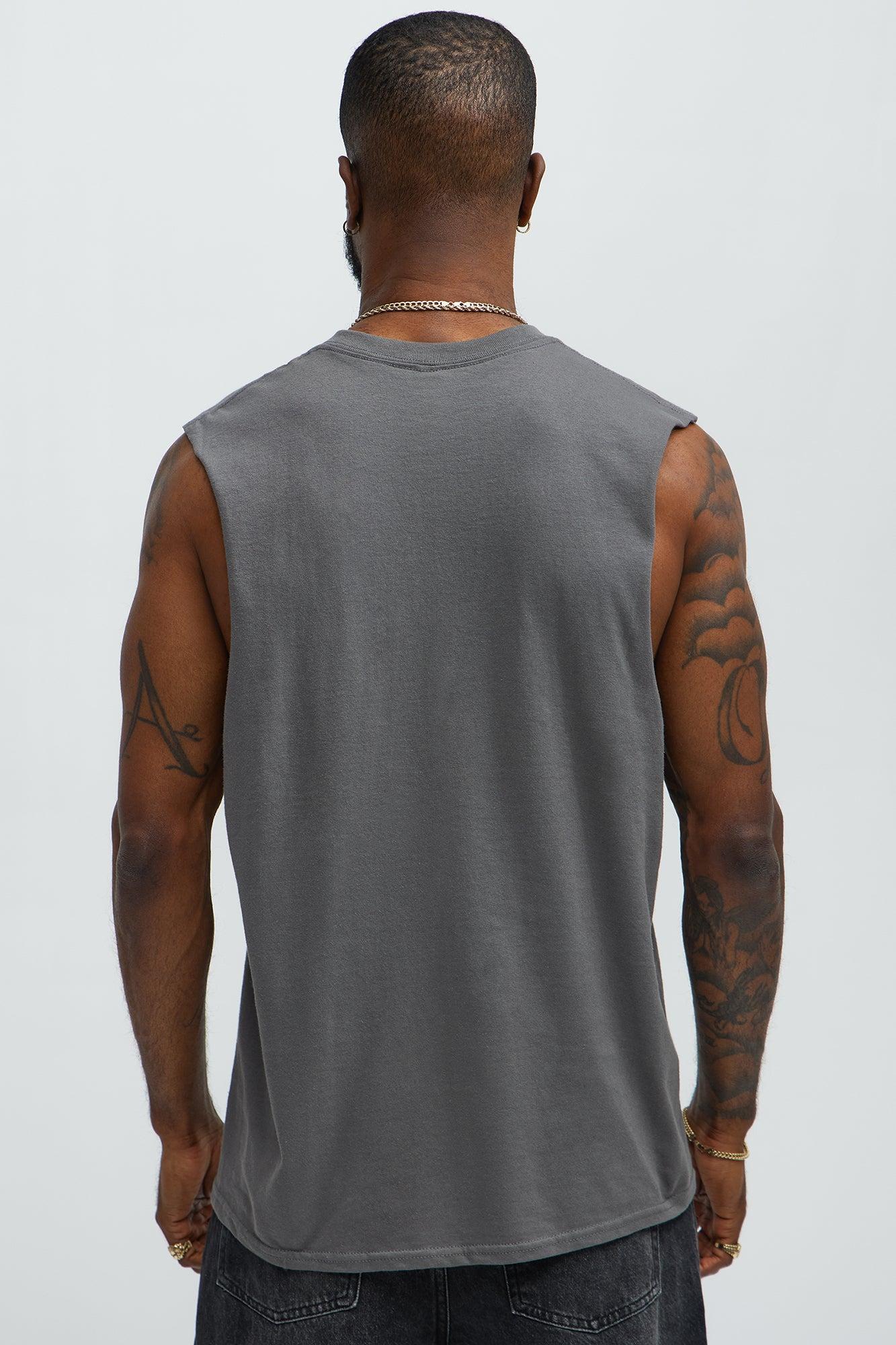 Legacy Muscle Tee - Charcoal Male Product Image