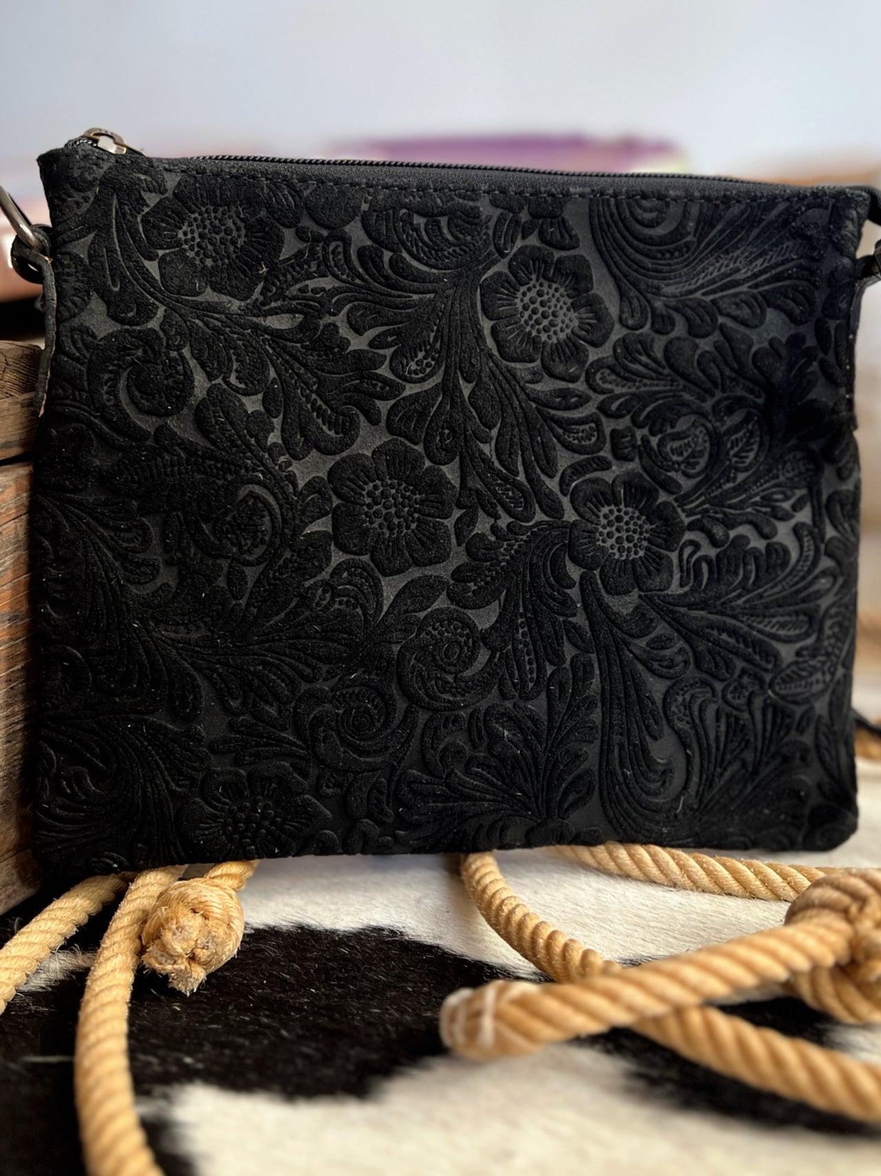 Darling Tooled Embossed Leather Crossbody Product Image