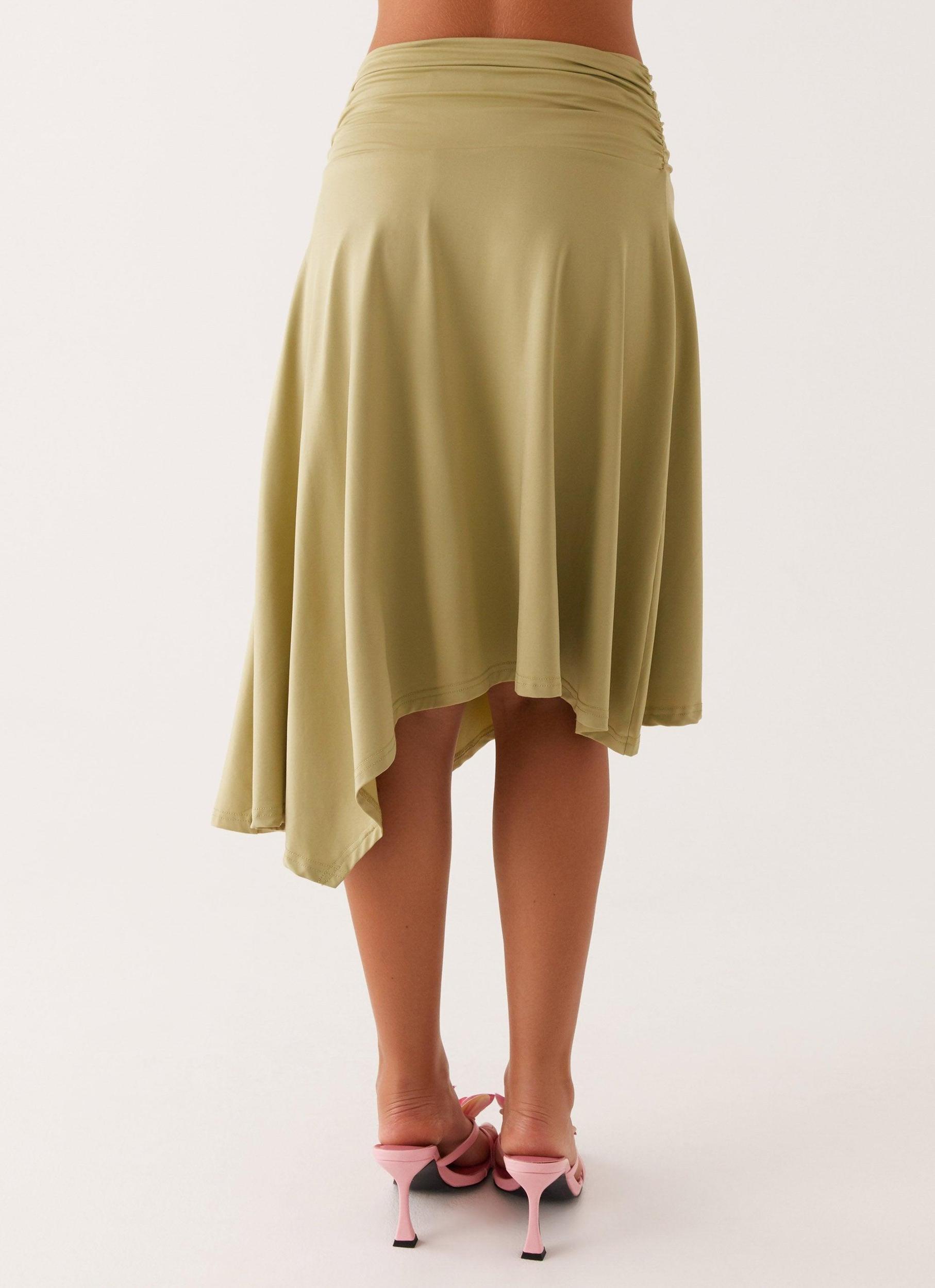 Dolly Midi Skirt - Green Product Image