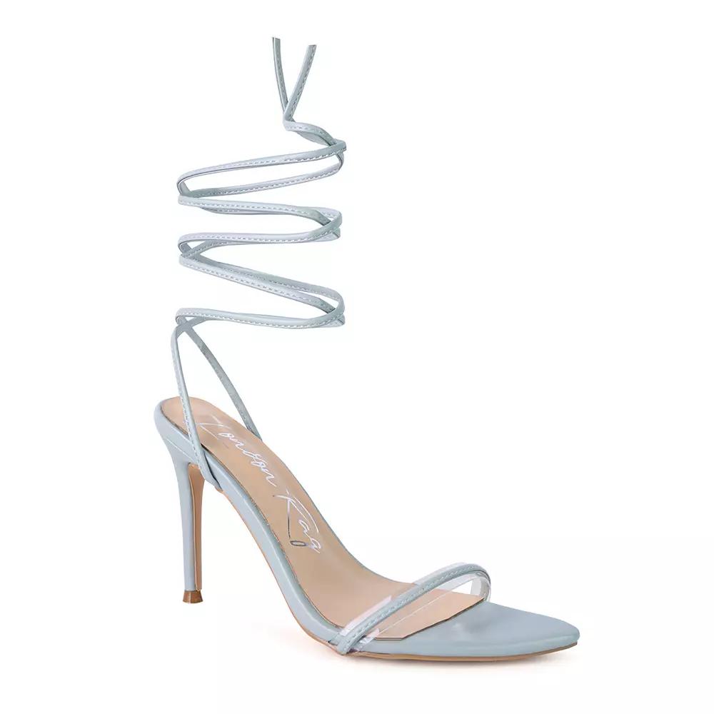 London Rag Sphynx Women's High Heel Lace Up Sandals,  Product Image