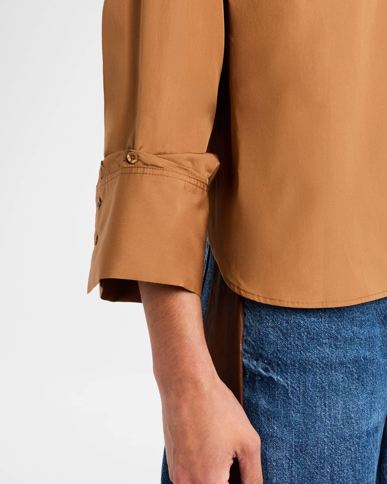 J.D. Cropped Button-Front Shirt Product Image