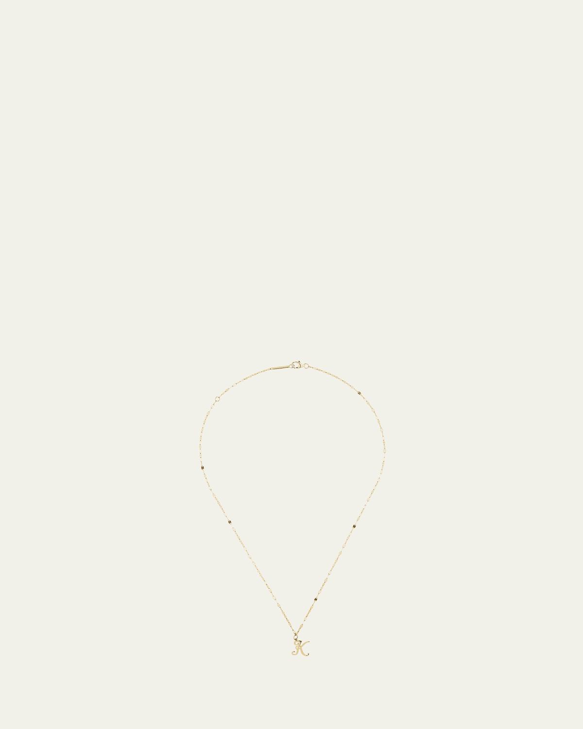 Micro Cursive Initial Necklace Product Image