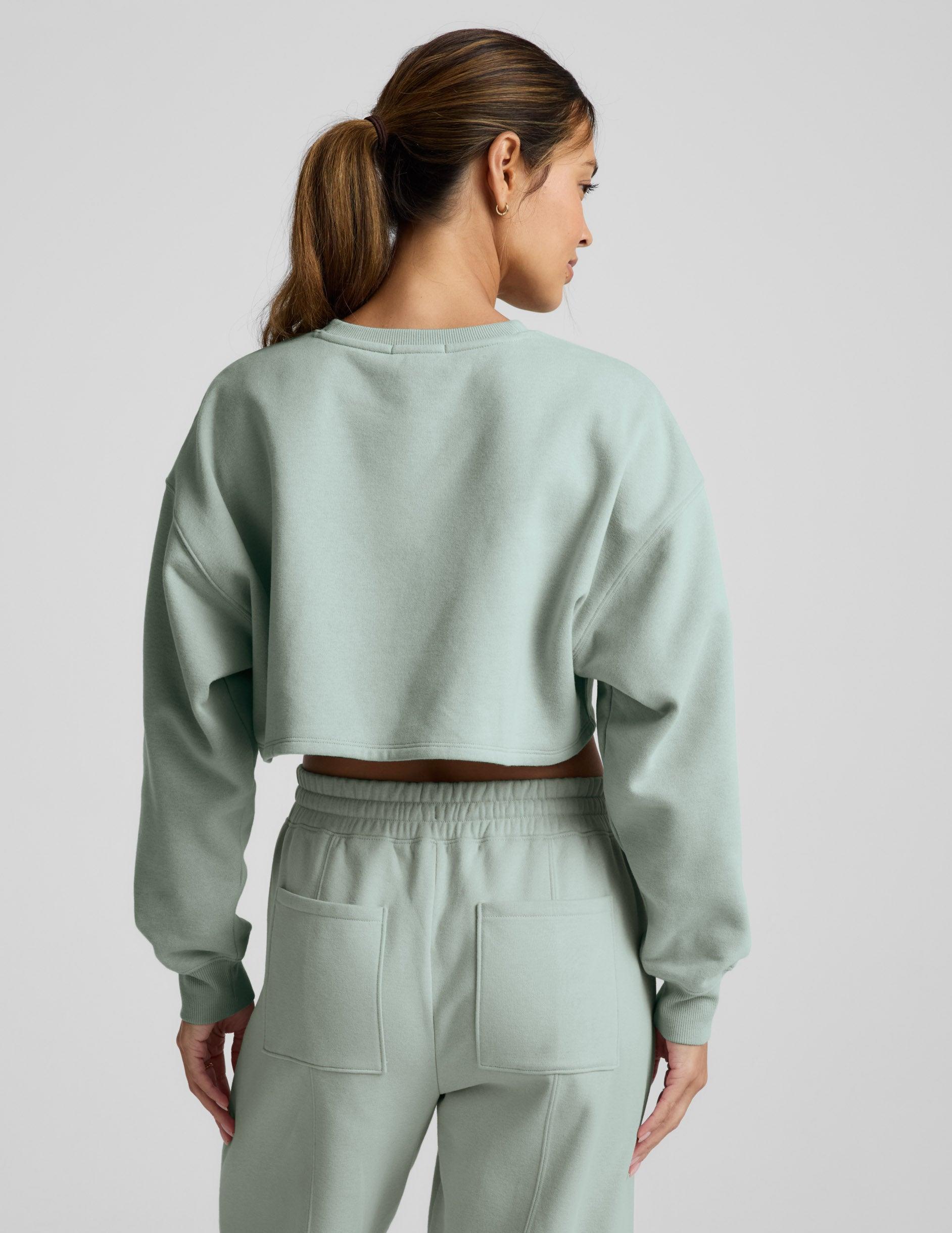 LuxeFleece Cropped Sweatshirt Product Image