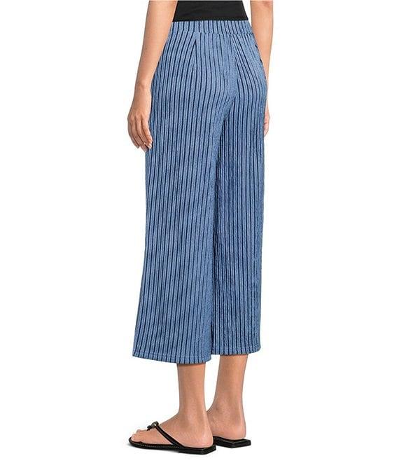 See and Be Seen Stripe Pull-On Cropped Wide Leg Coordinating Pants Product Image