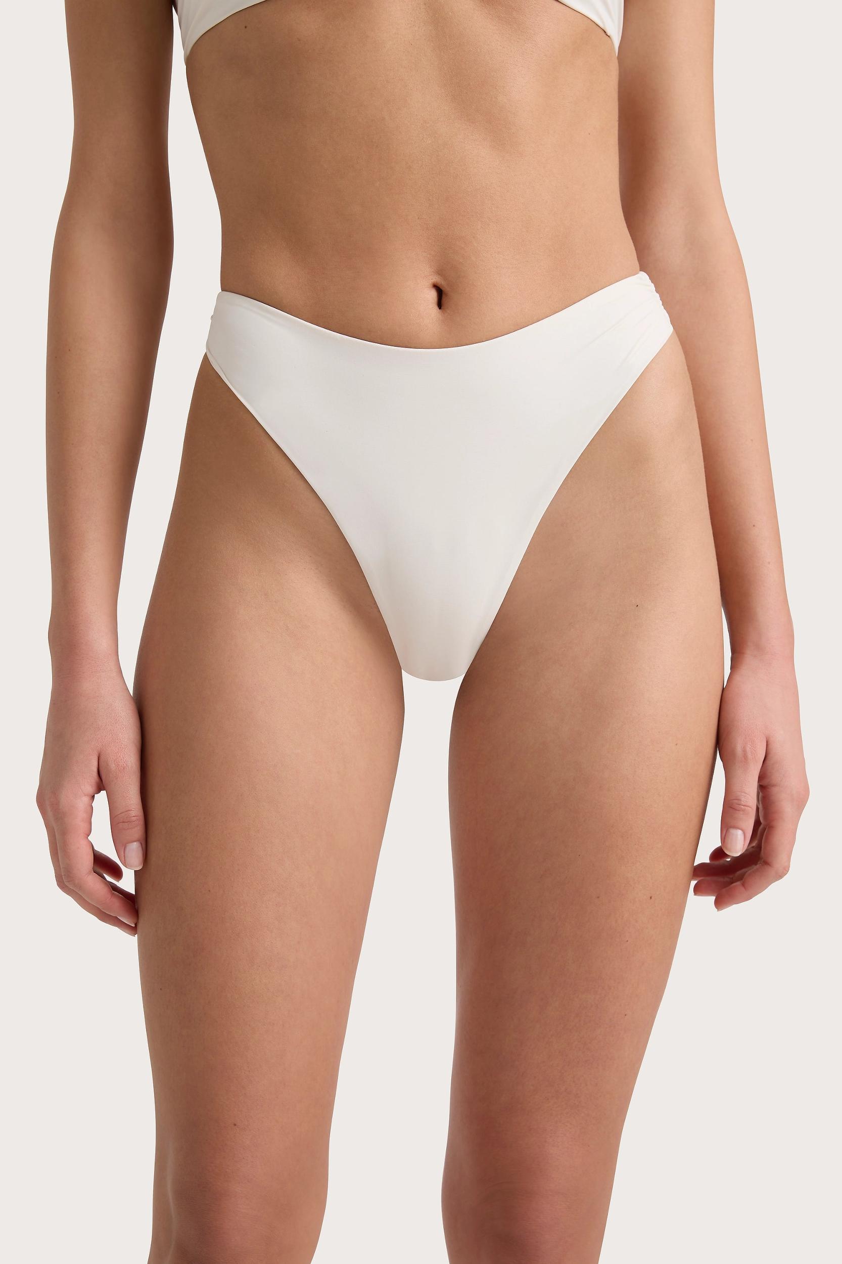 Costa Bikini Bottoms White - Final Sale Product Image
