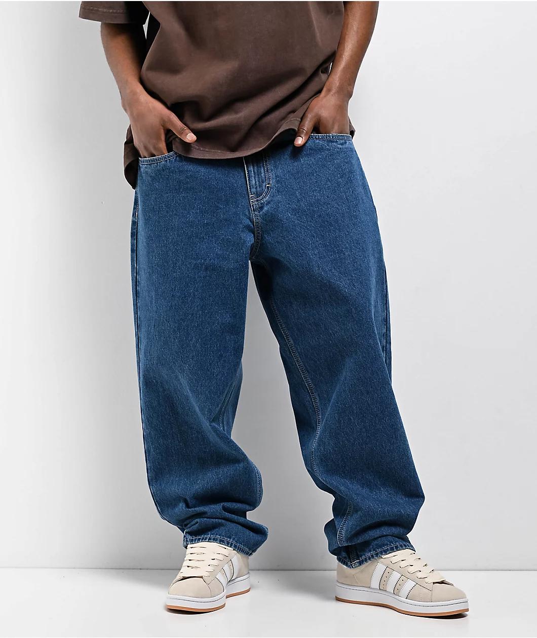 Empyre Grey Wash Ultra Loose Skate Jeans Product Image