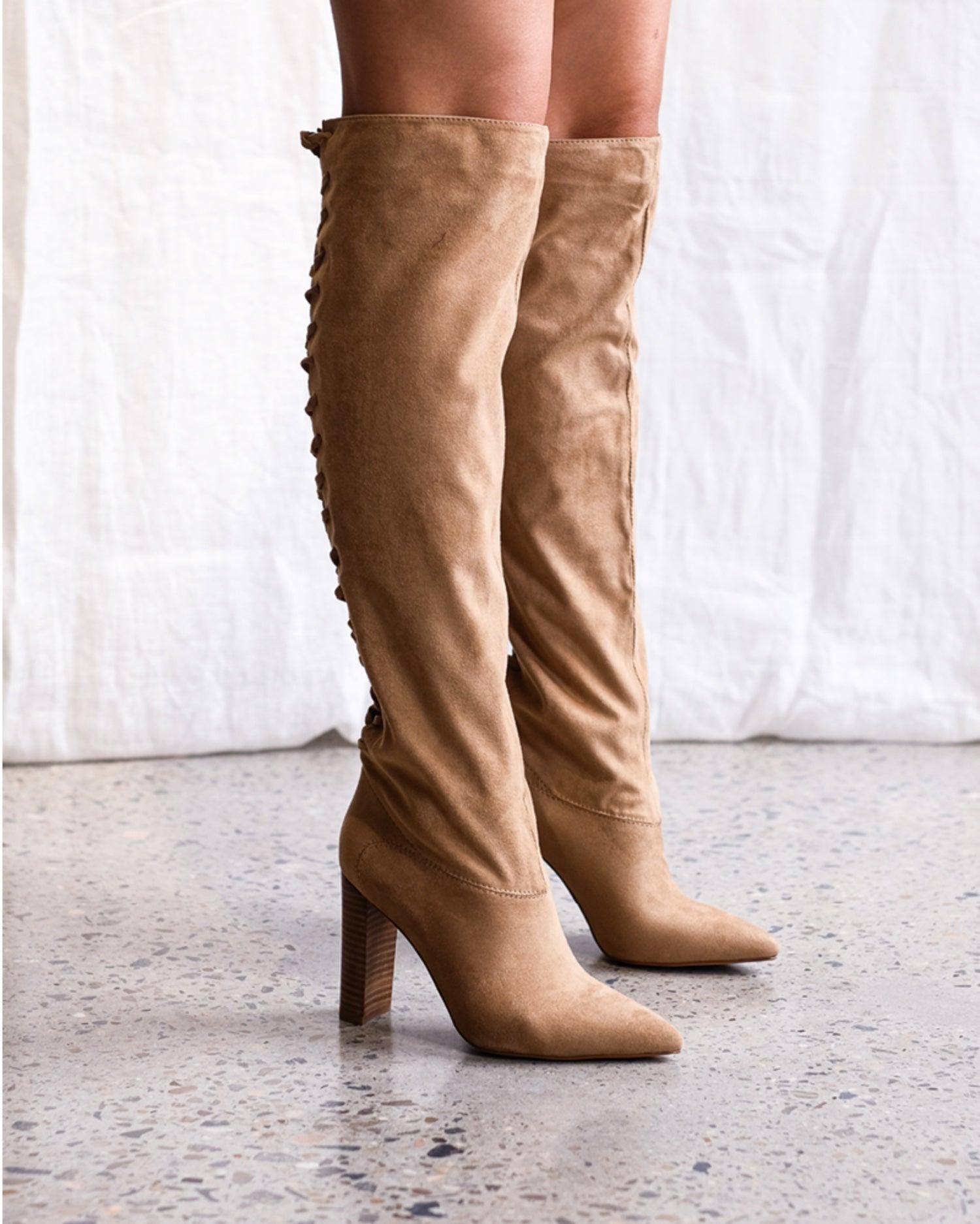 Billini Kimba Latte Suede Boot Product Image