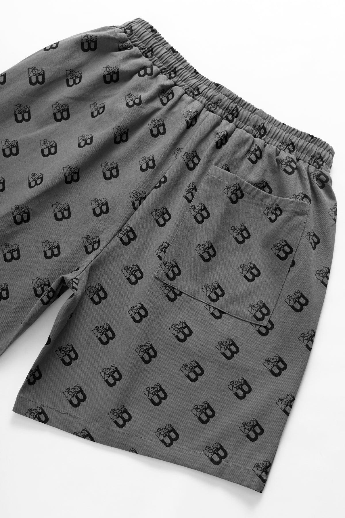 Blacksmith - All Over Grafter Shorts - Grey Product Image