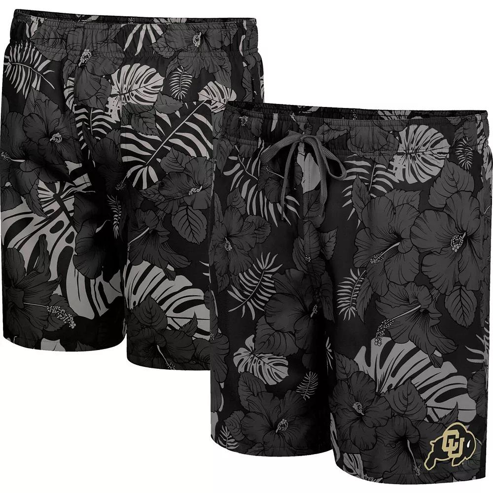 Men's Colosseum Black Colorado Buffaloes The Dude Swim Shorts,  Product Image