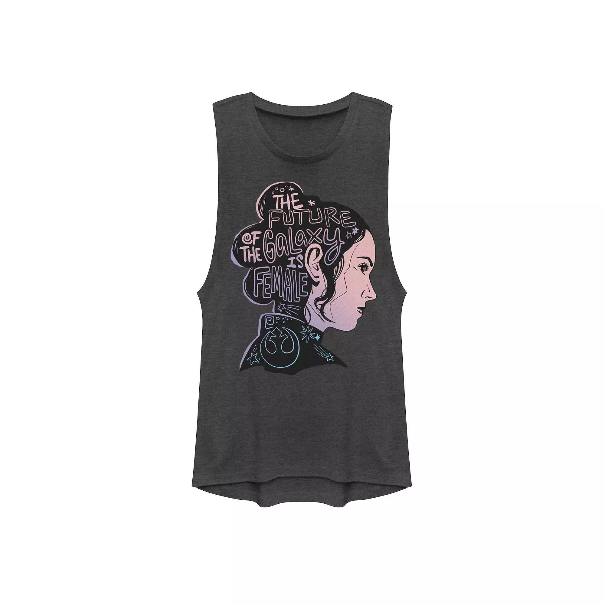 Juniors' Star Wars Rey "The Future Of The Galaxy Is Female" Muscle Tank Top, Girl's,  Product Image