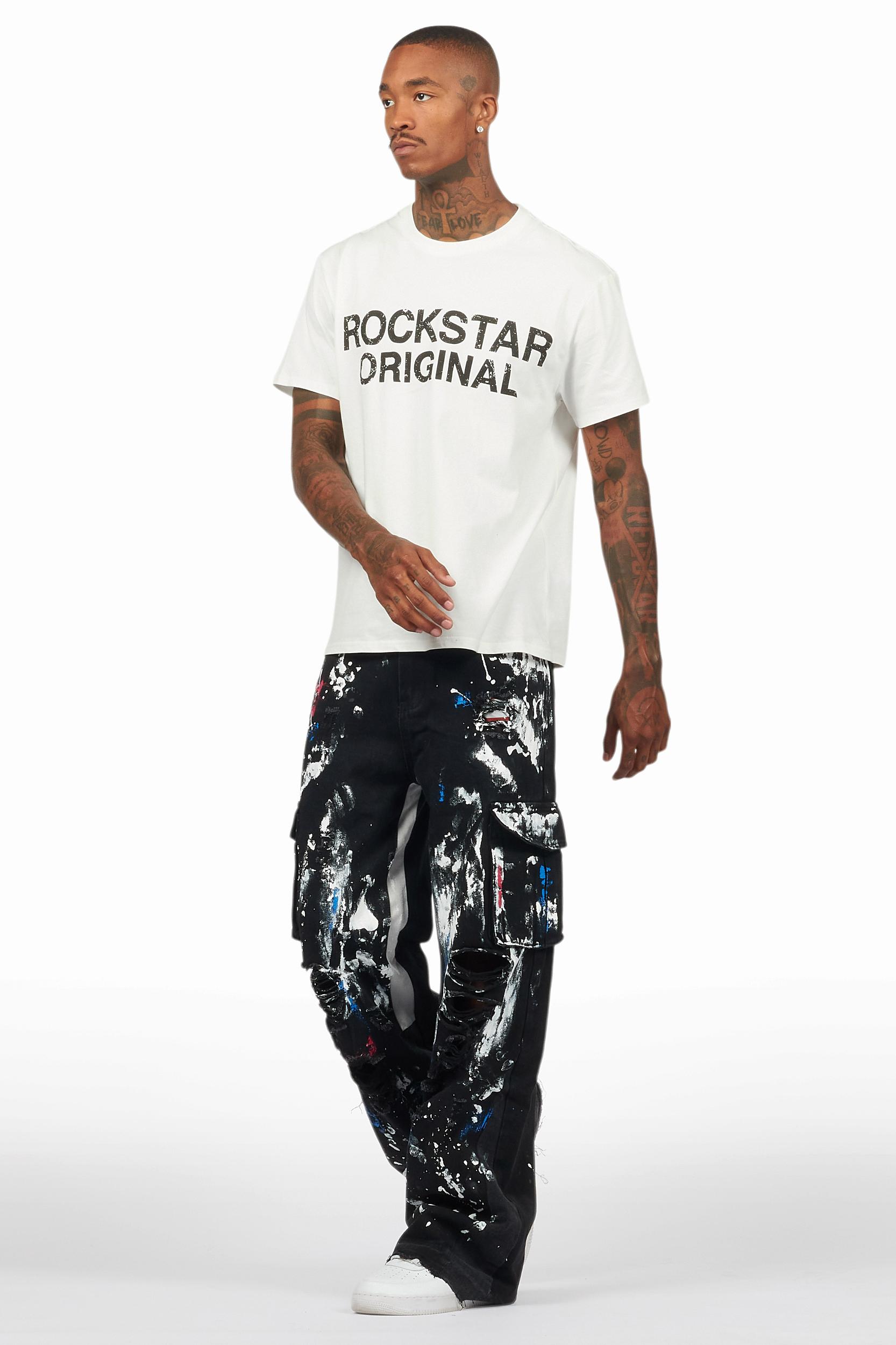 Dallin Black Painter Baggy Cargo Jean Male Product Image