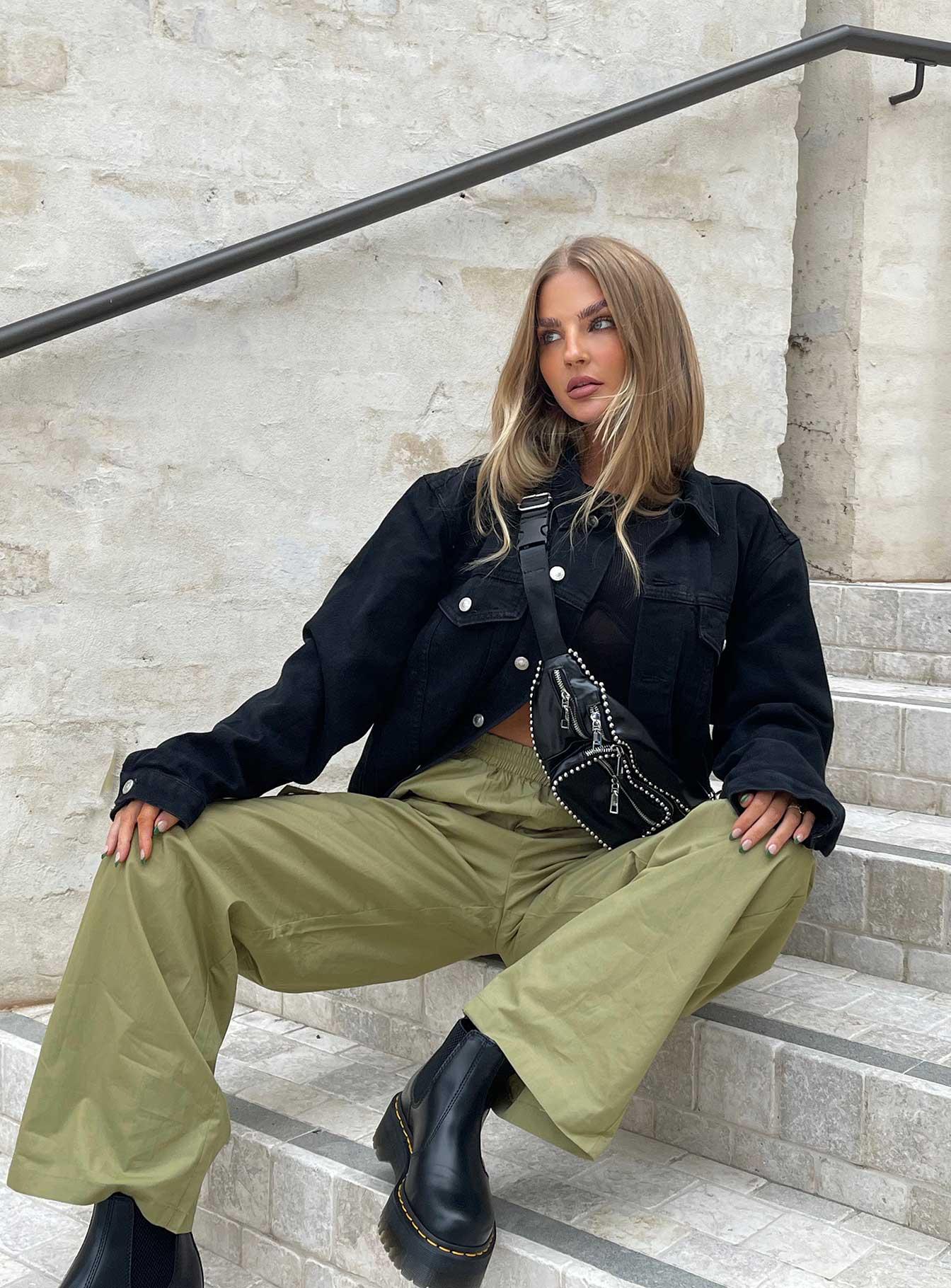 Phoenix Denim Jacket Black Product Image