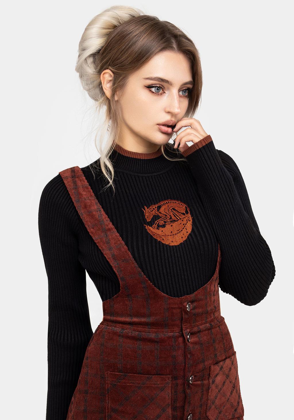 Foxfire Embroidered Knit Sweater Product Image