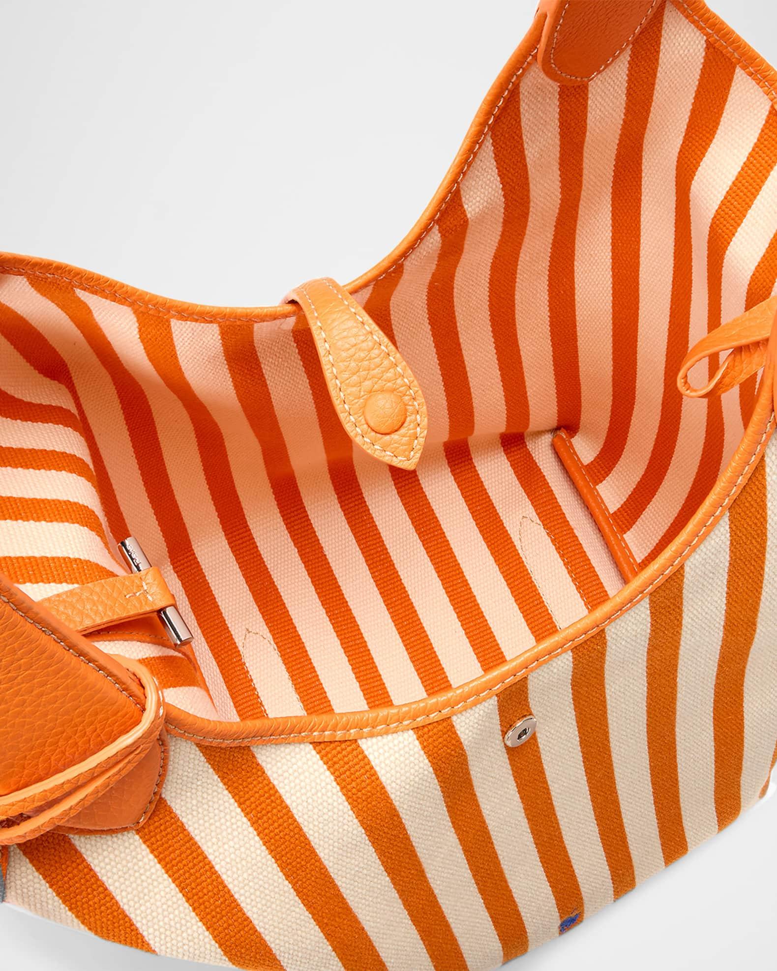 Striped Cotton Canvas Tote Bag Product Image