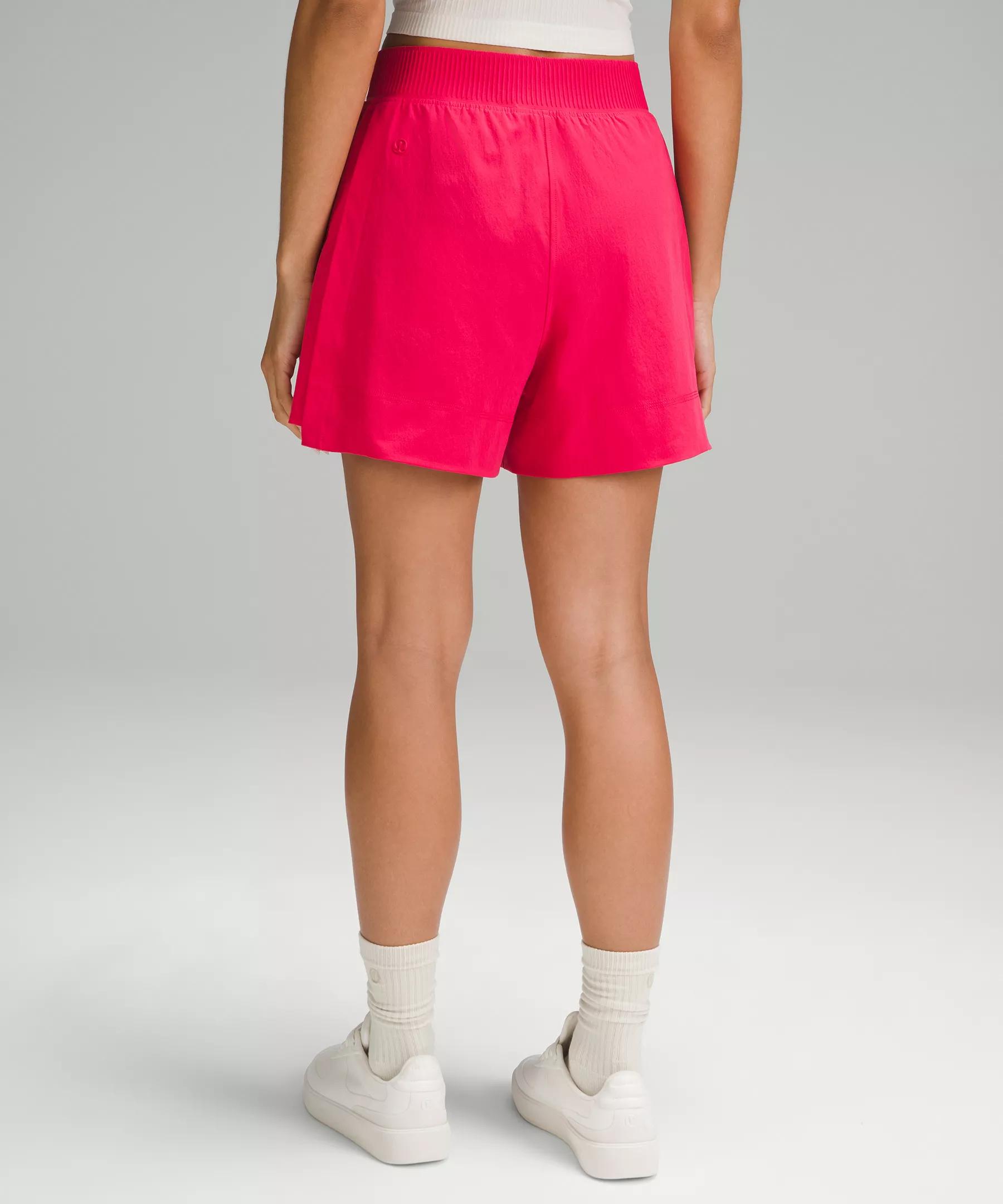 Stretch Woven Relaxed-Fit High-Rise Short 4" Product Image